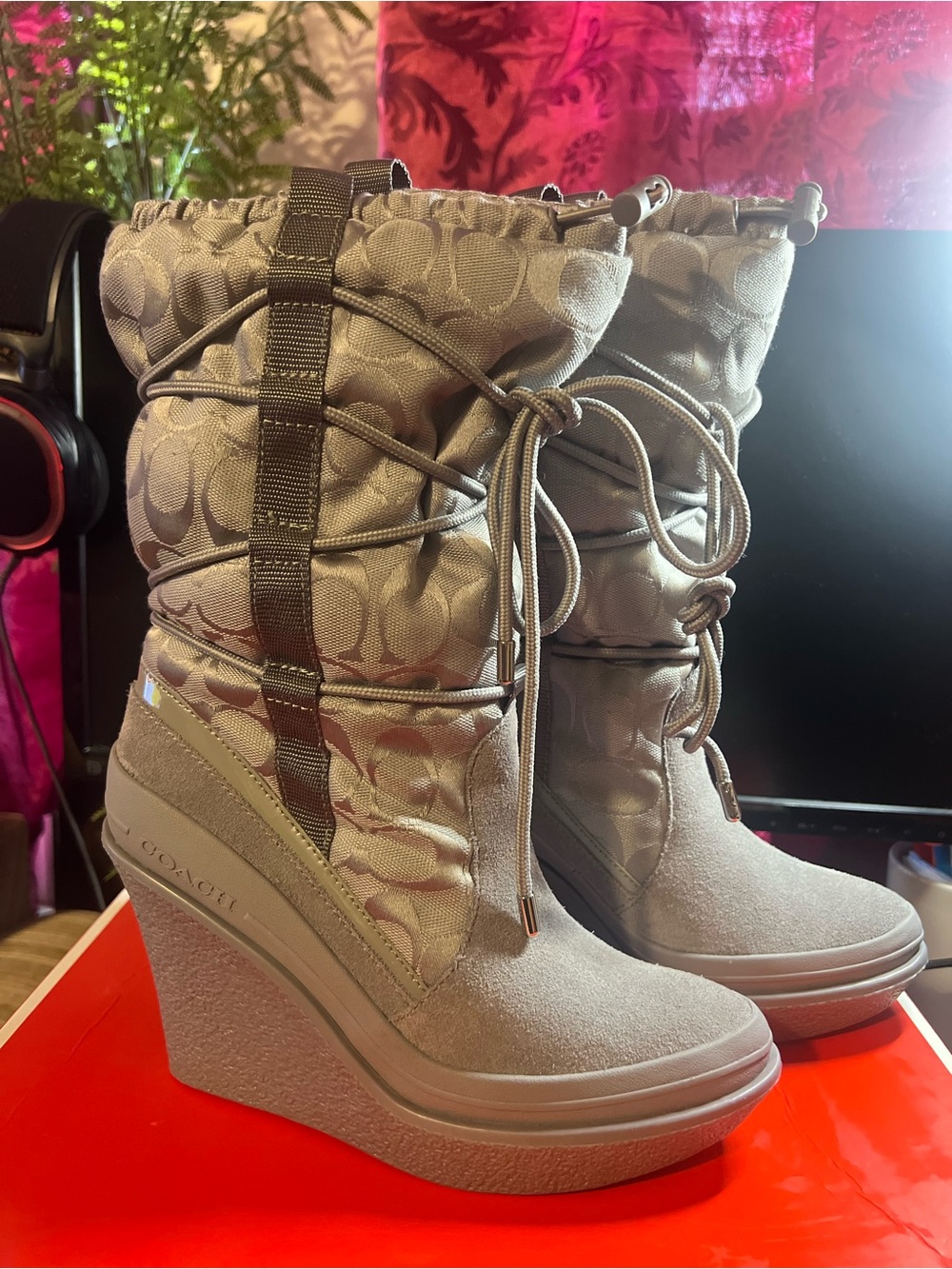 New! Coach Patter Wedge Boots